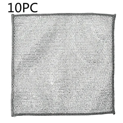 Paño de cocina con bola de alambre de acero