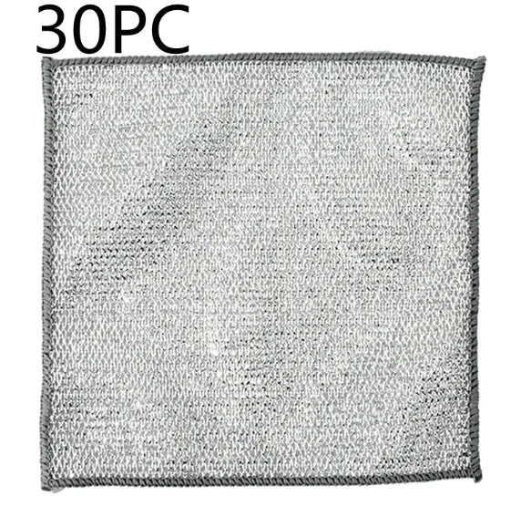 Paño de cocina con bola de alambre de acero