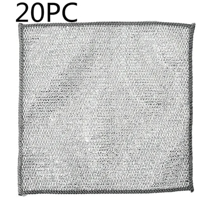 Paño de cocina con bola de alambre de acero