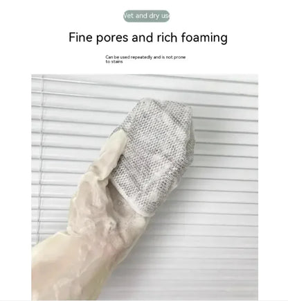 Paño de cocina con bola de alambre de acero