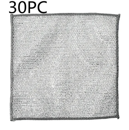 Paño de cocina con bola de alambre de acero